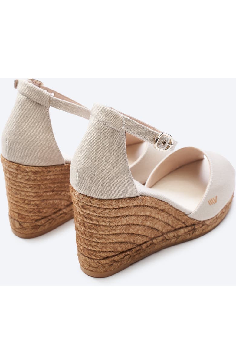 VISCATA Aiguafreda Canvas Espadrille Sandal Wedges, Alternate, color, Beige