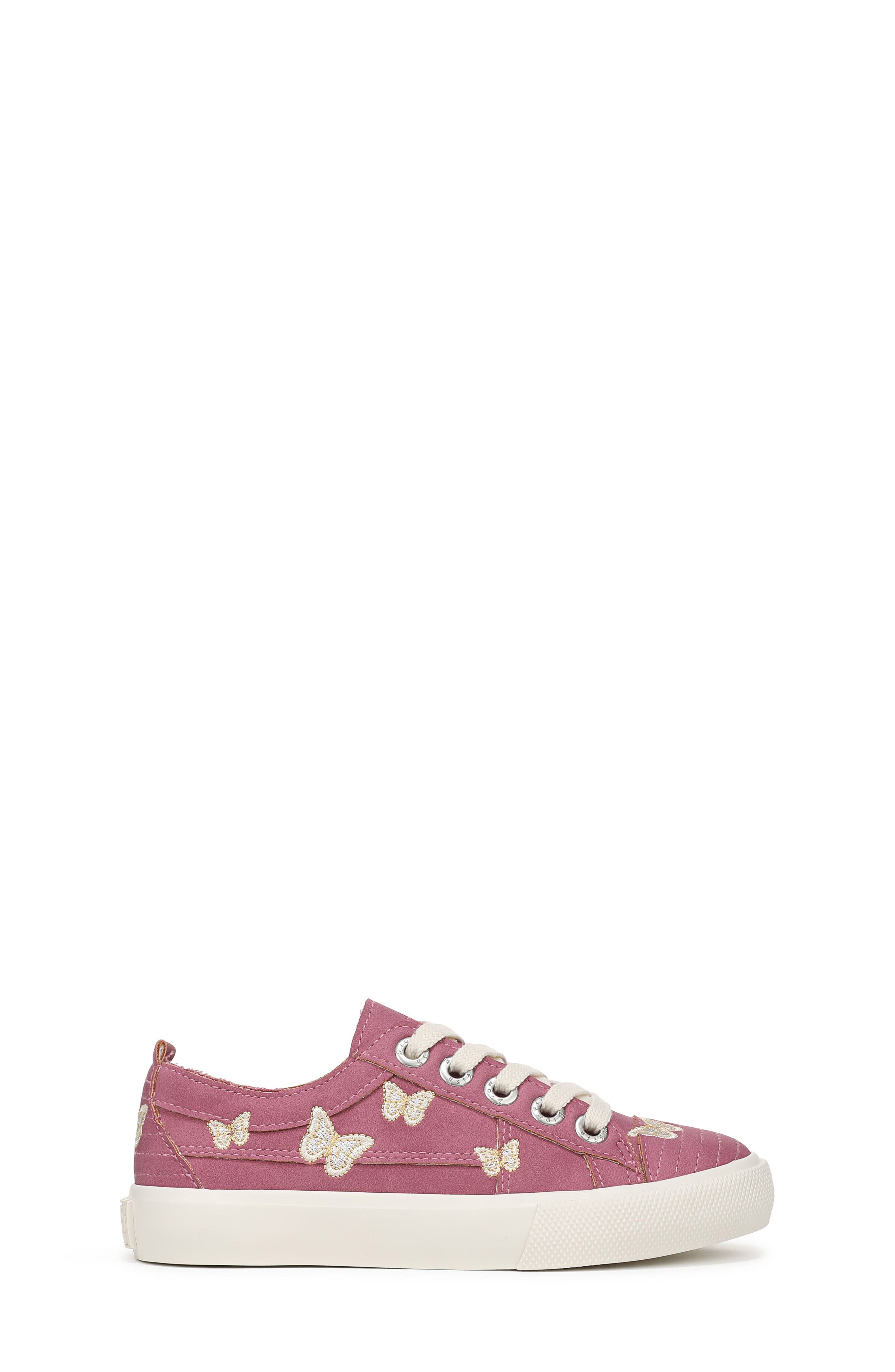 Blowfish Malibu Kids' Sadie Embroidered Butterfly Sneaker, Alternate, color, Mauve Pink