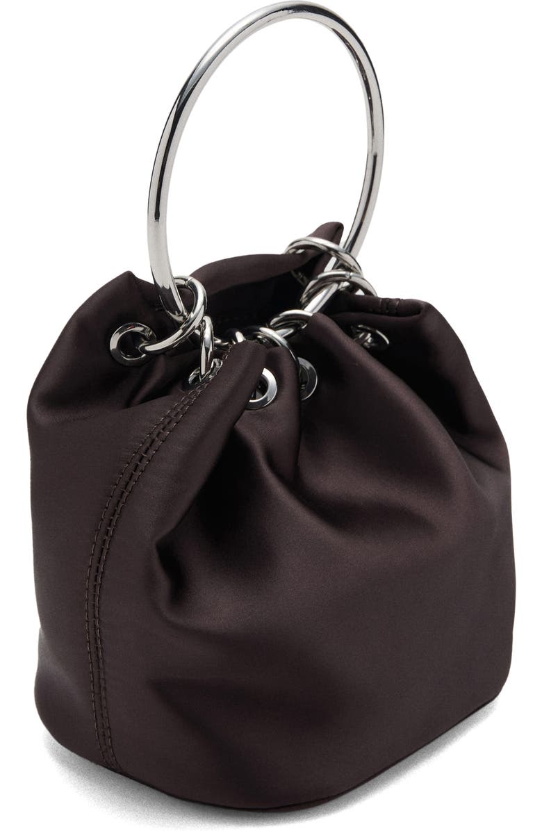 MANGO Satin Top Handle Bag, Alternate, color,