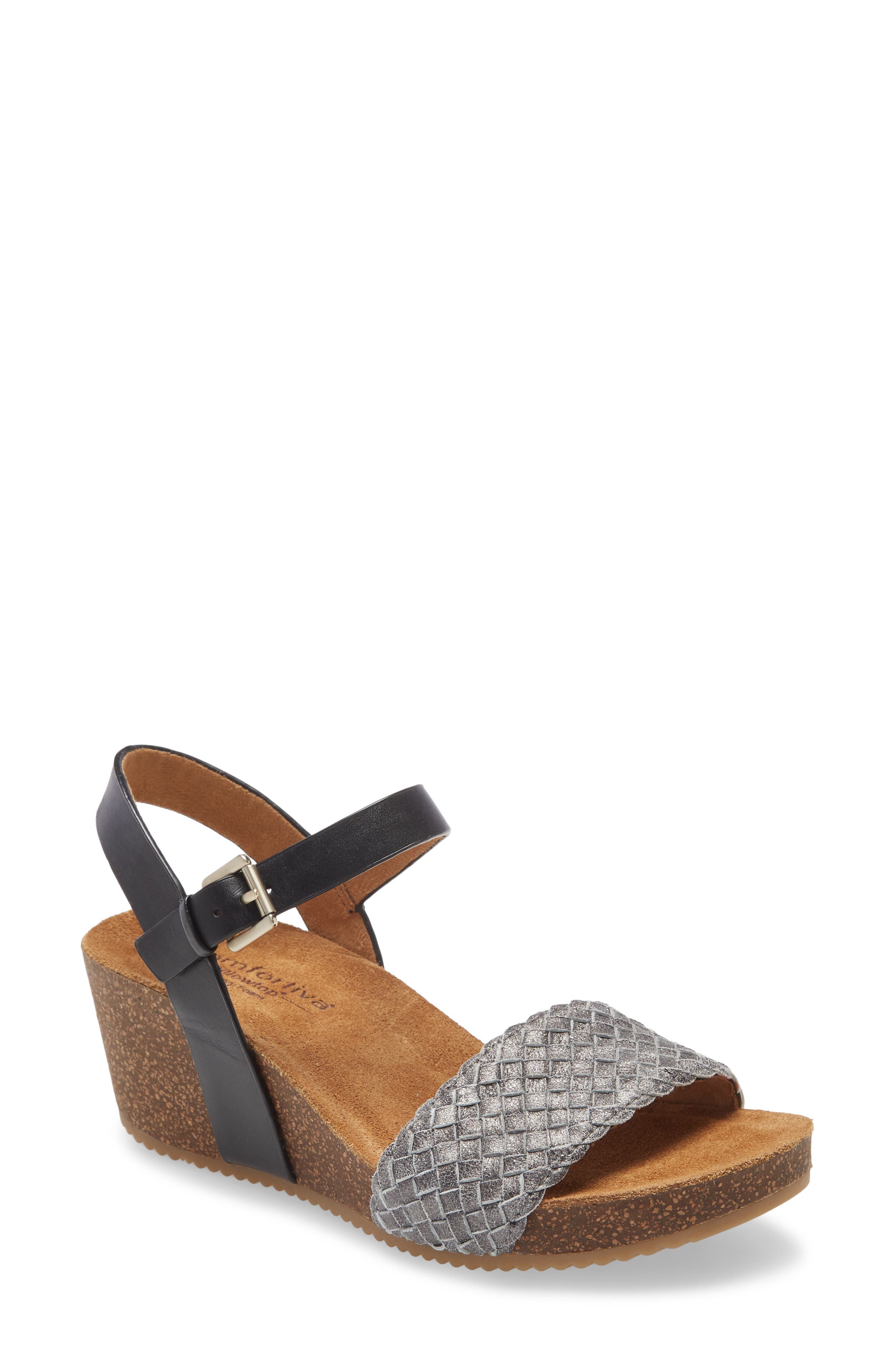 Comfortiva Eshana Wedge Sandal, Main, color, 