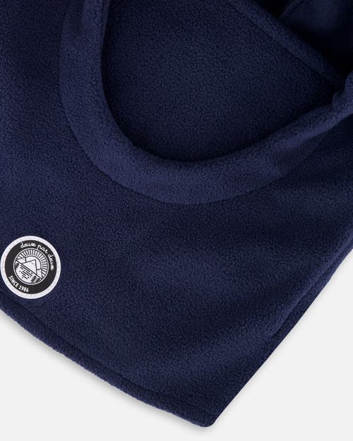 Deux Par Deux Polar Fleece Balaclava For Ski Helmet In Blue