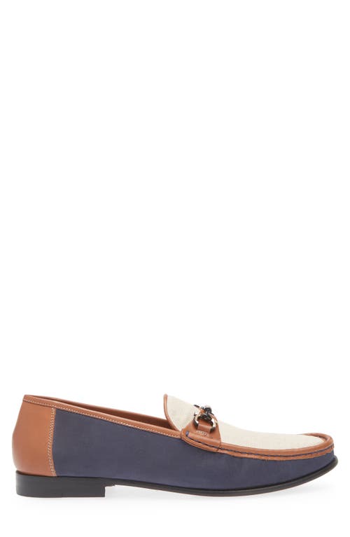 Mezlan Kheanill Moc Toe Bit Loafer In Blue Multi