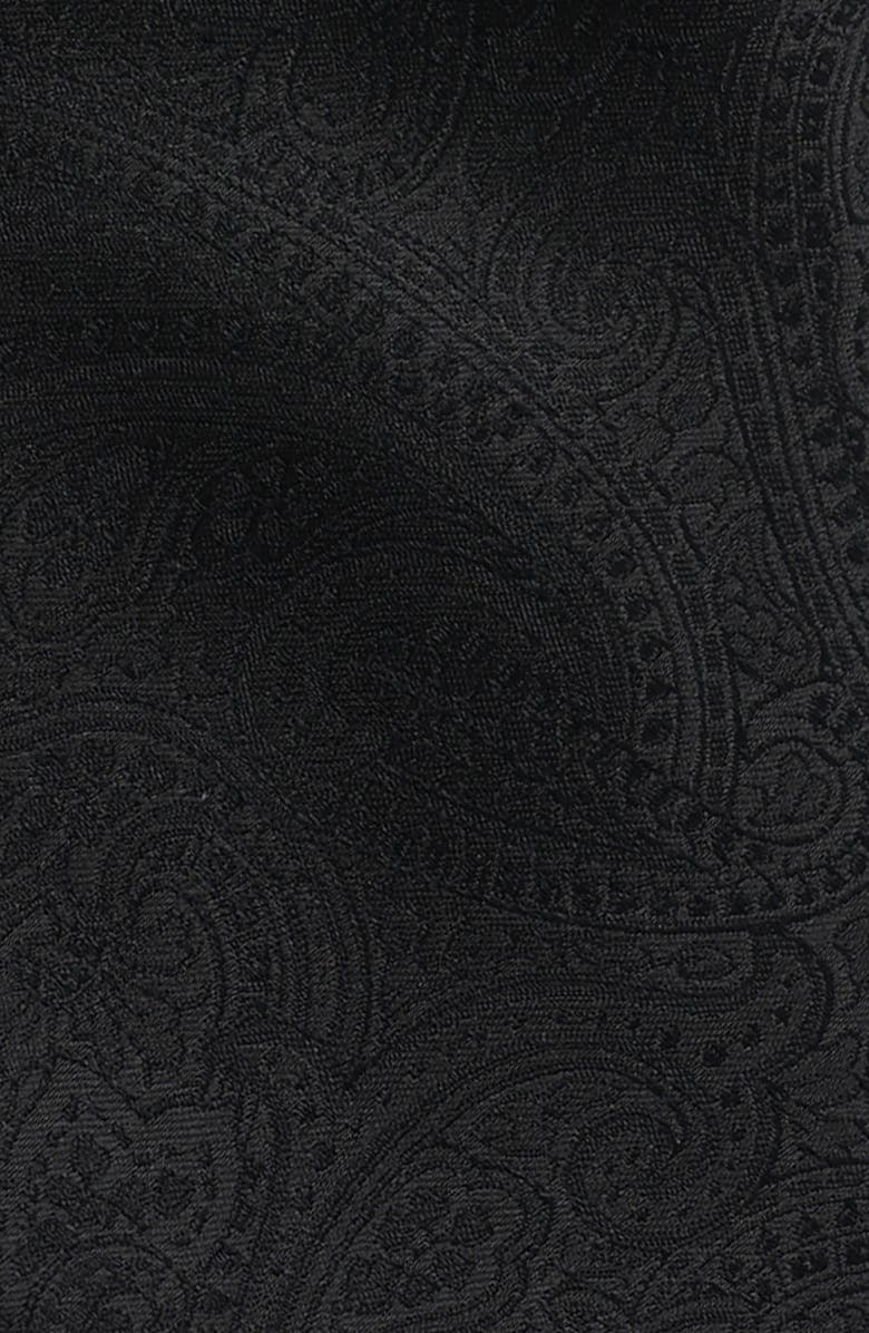 DKNY Paisley Jacquard Tie, Alternate, color, Black
