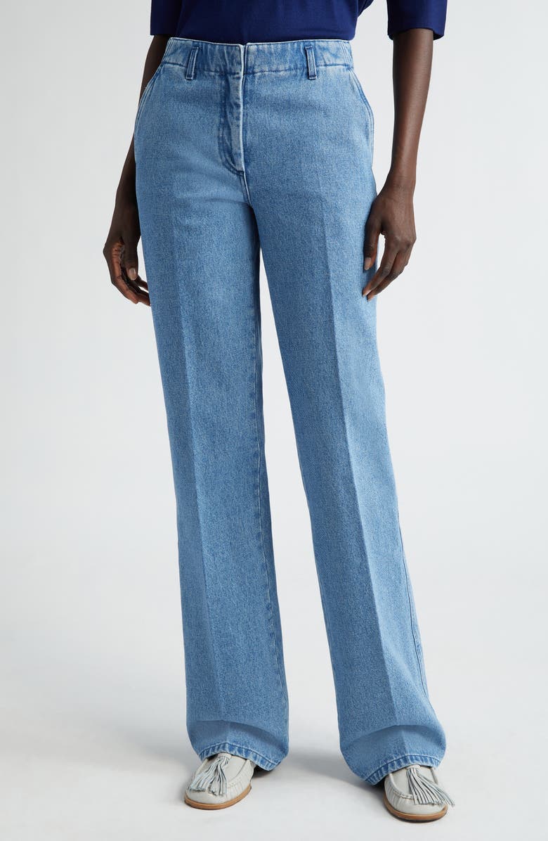 Dries Van Noten Parchias Tailored Flare Leg Jeans, Main, color,