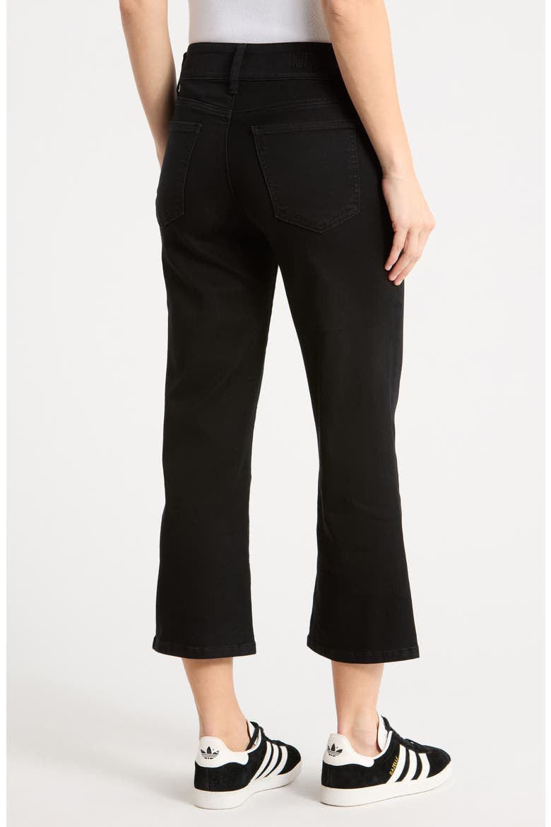 Lucky High Waist Wide Leg Ankle Jeans, Alternate, color, BLACK