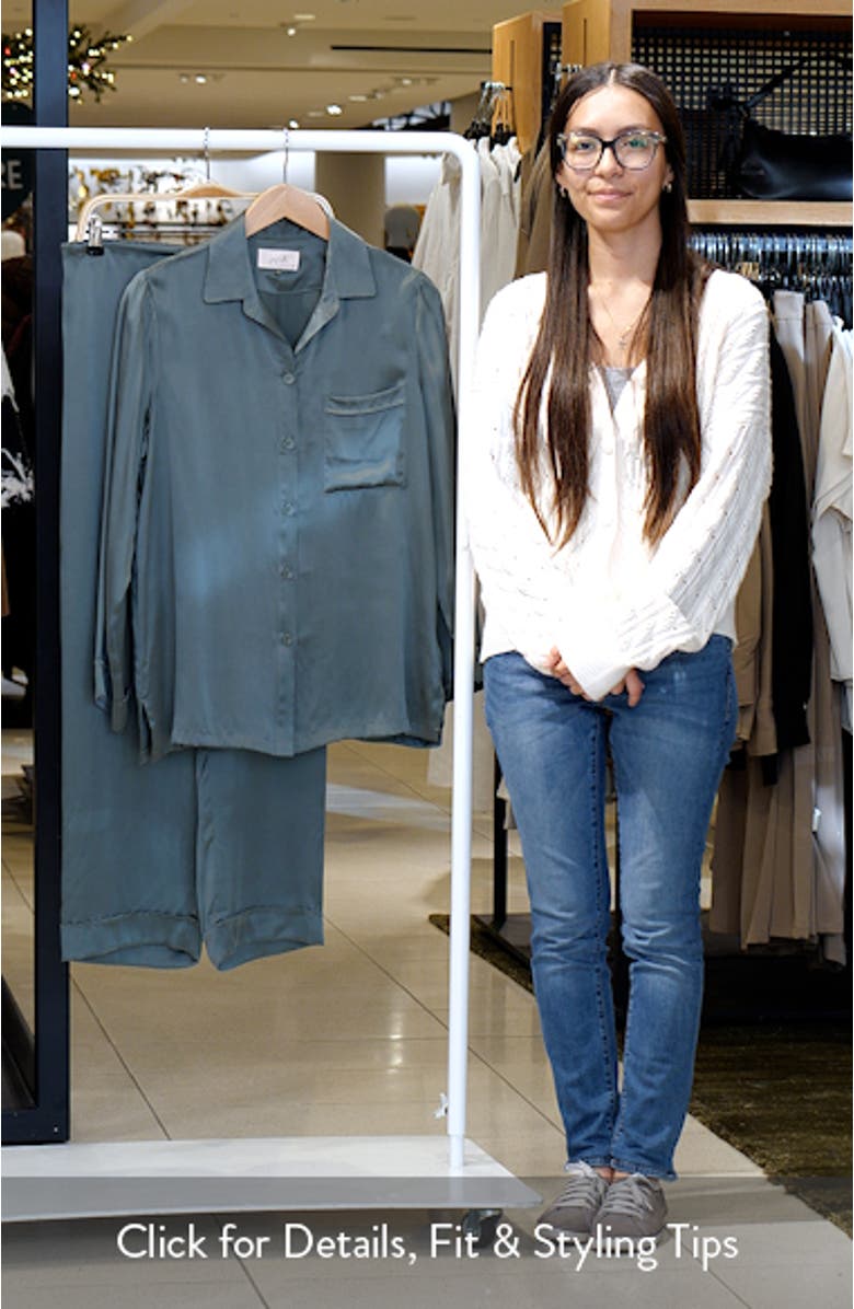 Audrey Washable Mulberry Silk Pajamas, sales video thumbnail