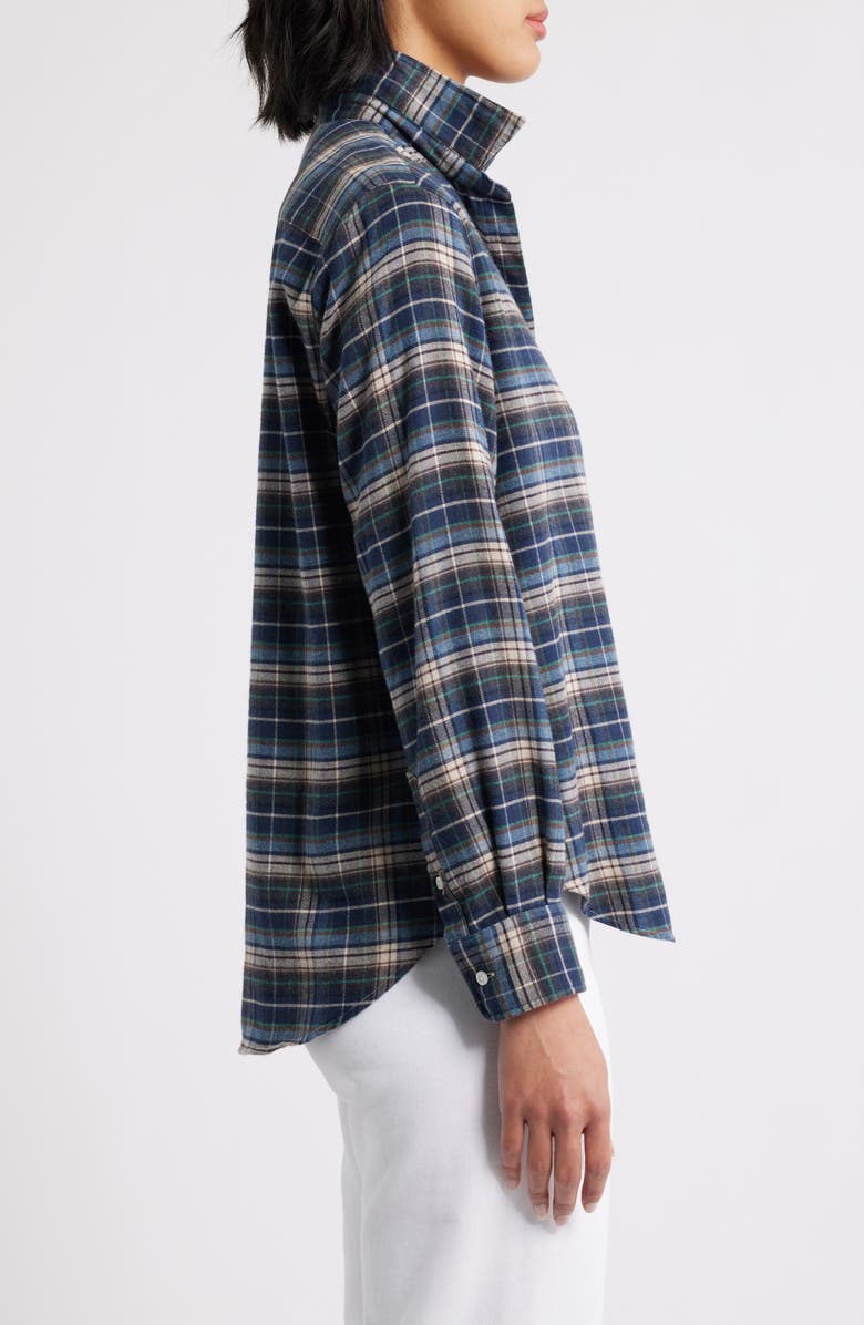 Frank & Eileen Eileen Plaid Relaxed Fit Button-Up Shirt, Alternate, color, Grey Yellow Blue Plaid