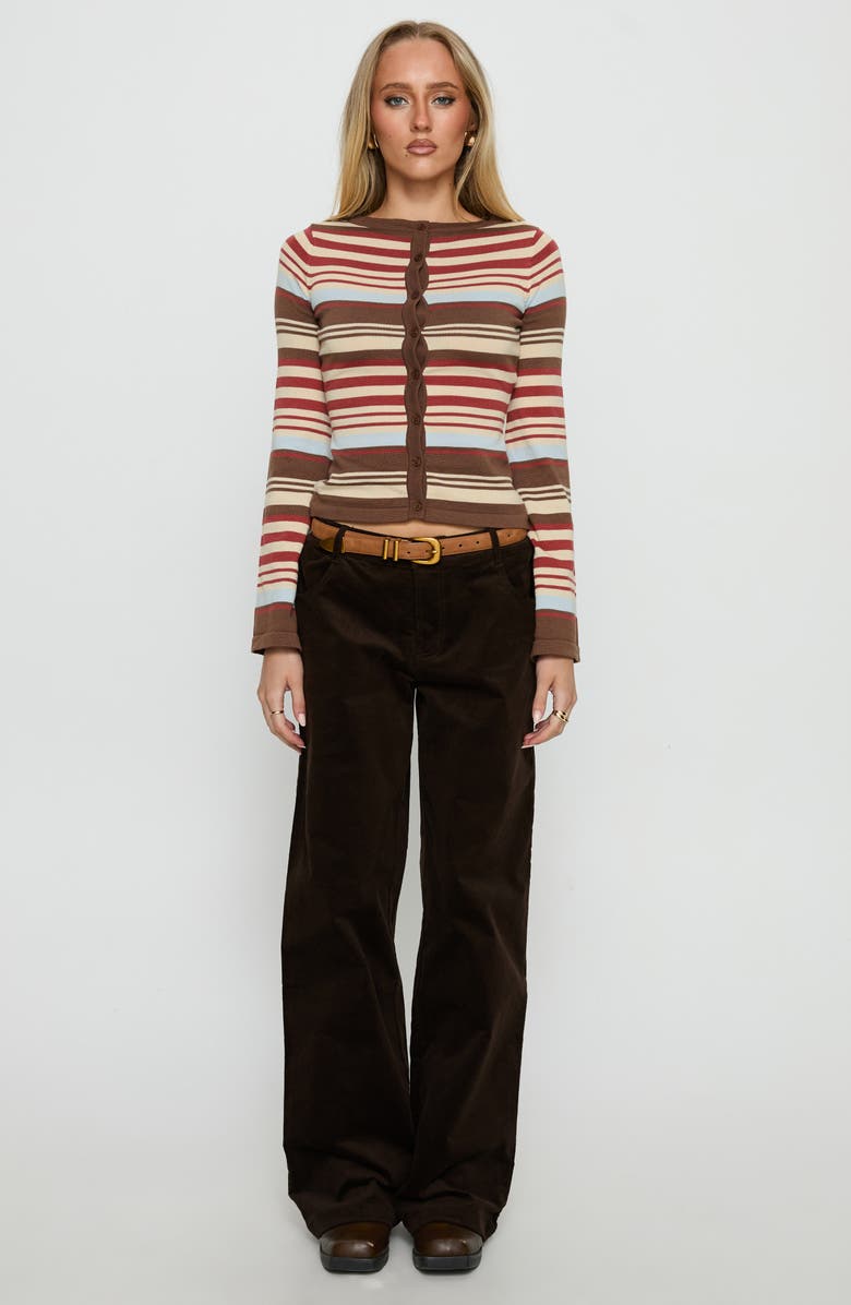 Princess Polly Milda Stripe Cardigan, Alternate, color, Multi Stripe