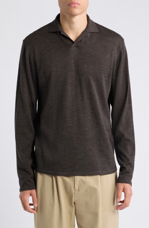 Tam Long Sleeve Merino Wool Polo