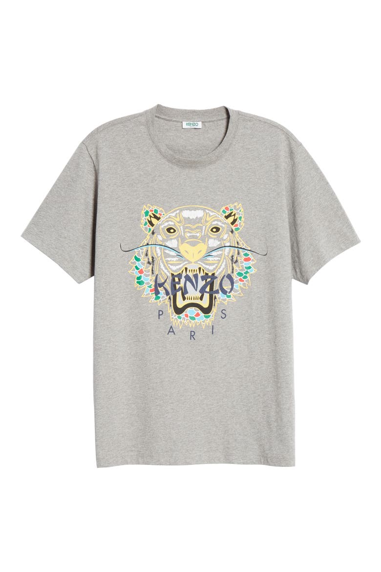 Dragon Tiger Graphic T-Shirt, Alternate, color, DARK GREY