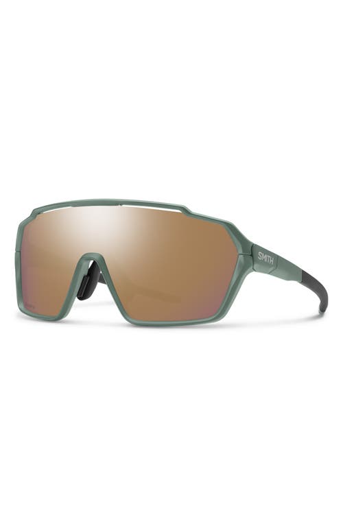 Smith Shift Mag 99mm Shield Sunglasses In Green