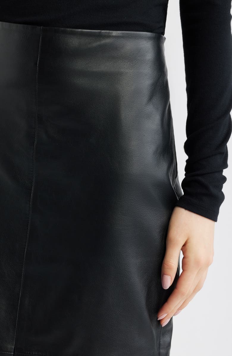 AllSaints Dorina Ruffle High-Low Skirt, Alternate, color, Black