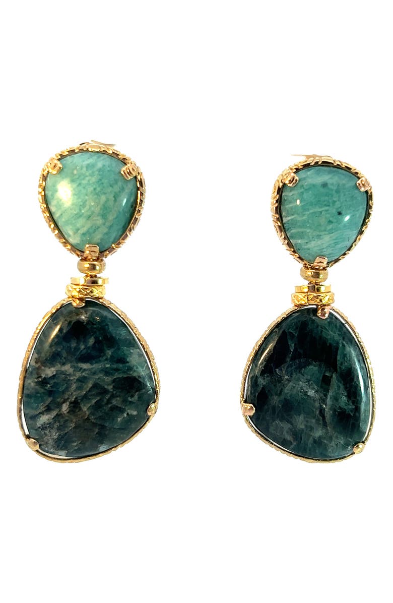 Gas Bijoux Silia Semiprecious Stone Drop Earrings, Main, color, 