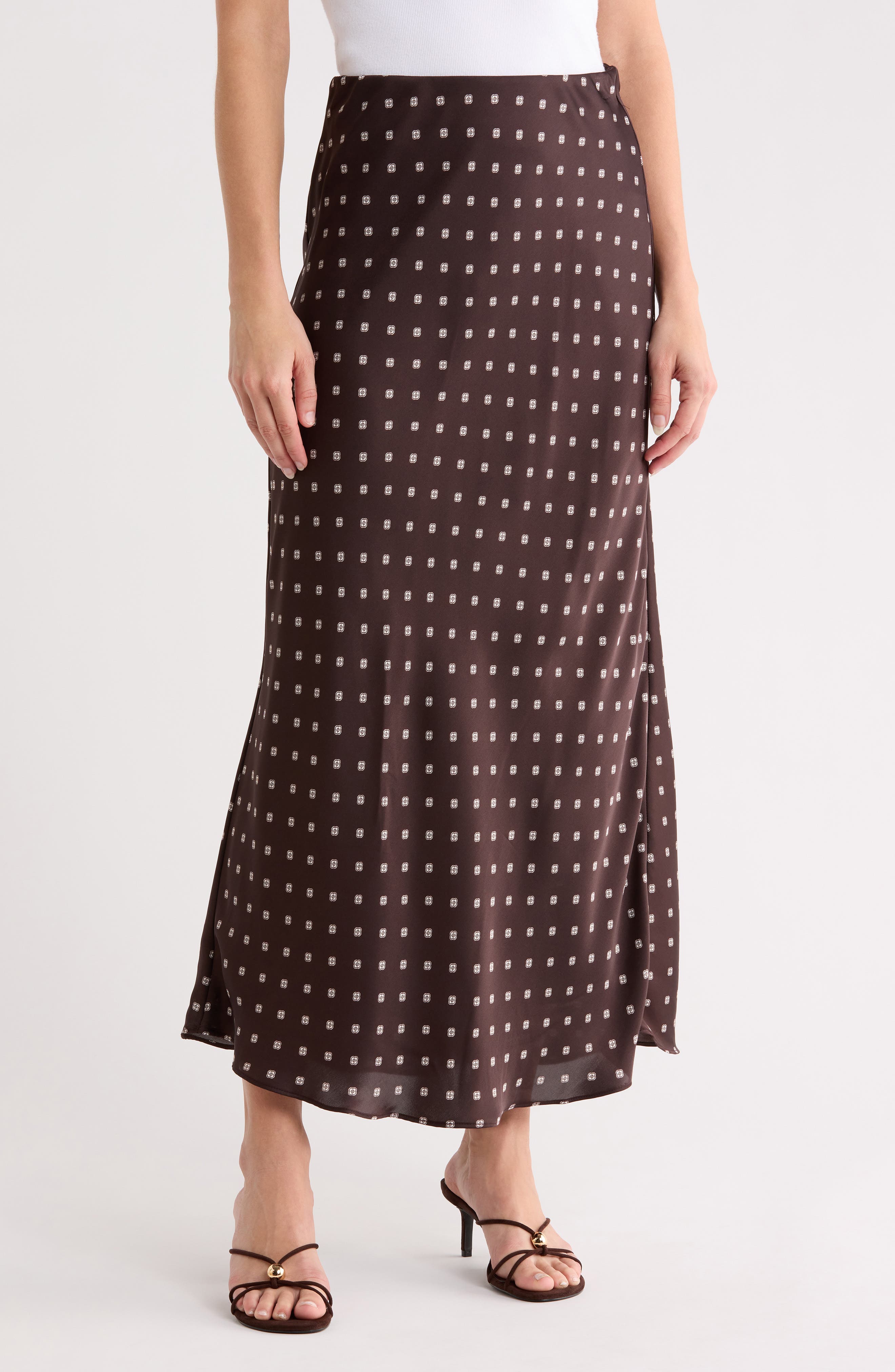Bias Cut Maxi Skirt