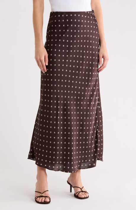 Bias Cut Maxi Skirt