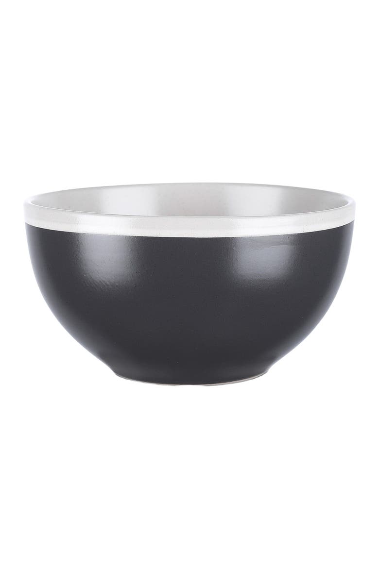 Serenity Stoneware 4-Piece Bowl Set, Alternate, color, Dark Gray and Cream
