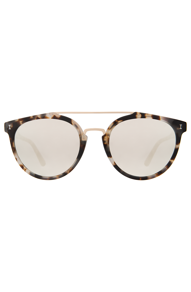 Illesteva Puglia Sunglasses, Main, color, White Tortoise