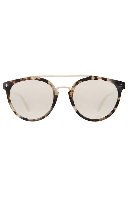 Illesteva Puglia Sunglasses In White Tortoise