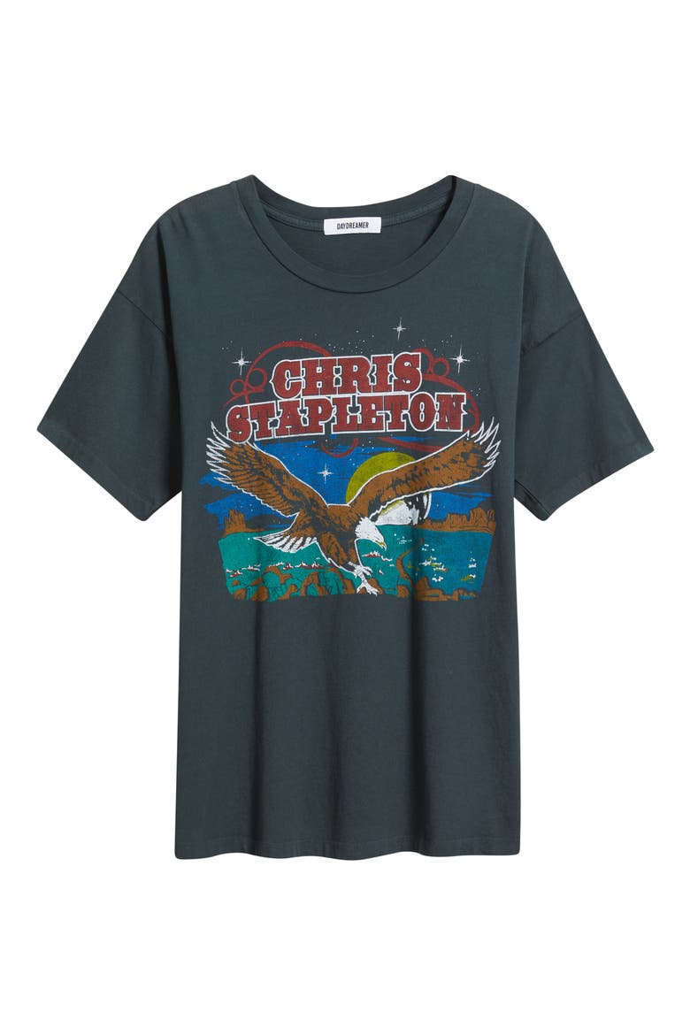 Chris Stapleton Wild Eagle Cotton Graphic T-Shirt, Alternate, color, VINTAGE BLACK