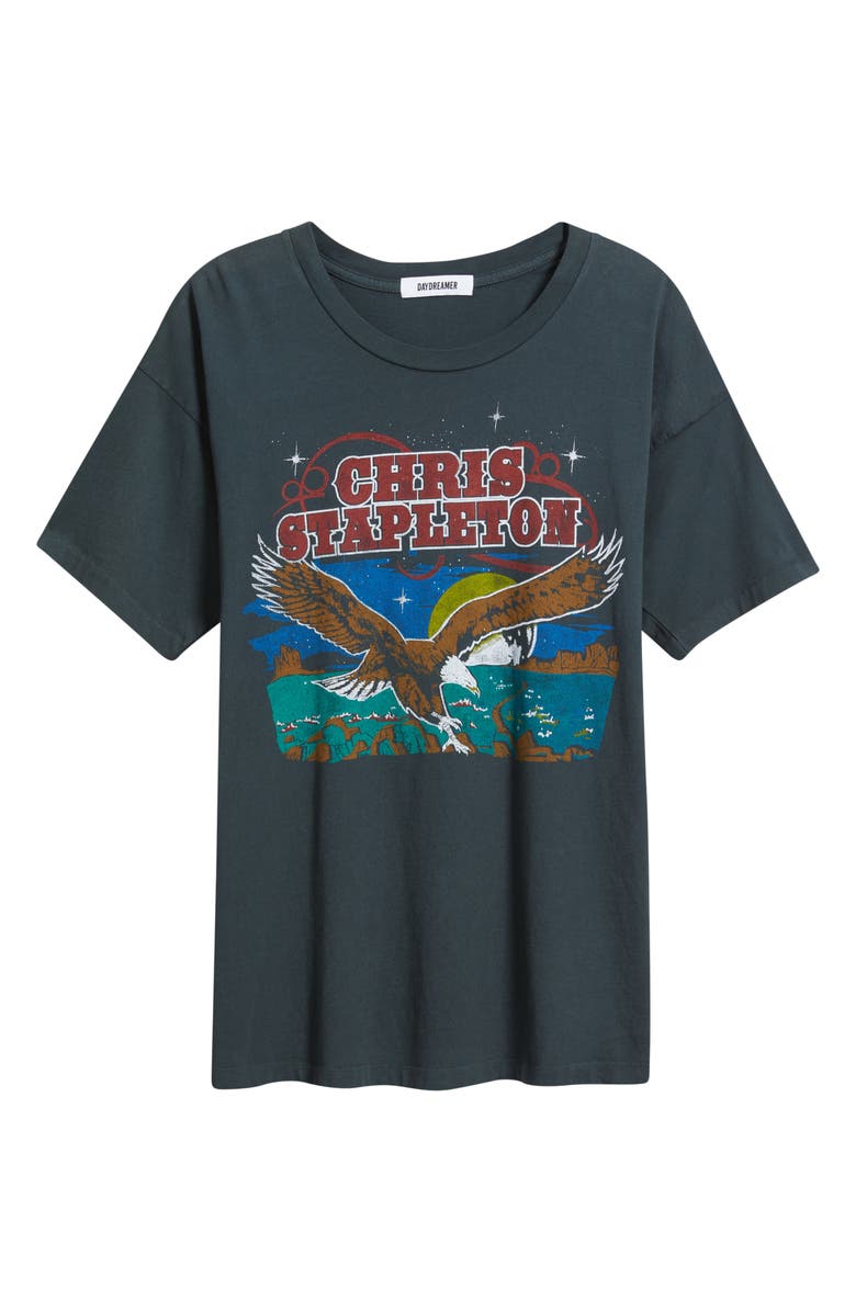 Daydreamer Chris Stapleton Wild Eagle Cotton Graphic T-Shirt, Alternate, color, Vintage Black