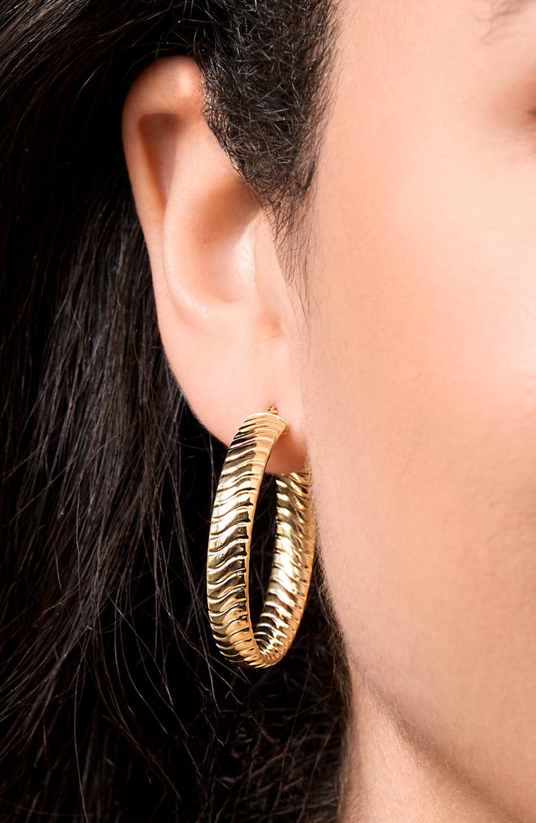 Bony Levy 14K Gold Hoop Earrings, Alternate, color, 14K Yellow Gold