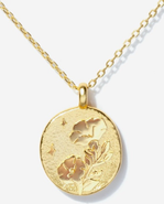 Little Sky Stone Gold Birth Flower Necklace