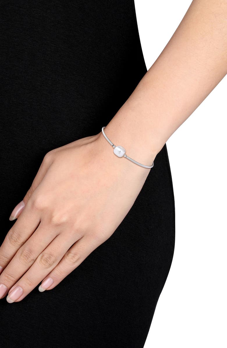 DELMAR Cultured Pearl Bangle Bracelet, Alternate, color,