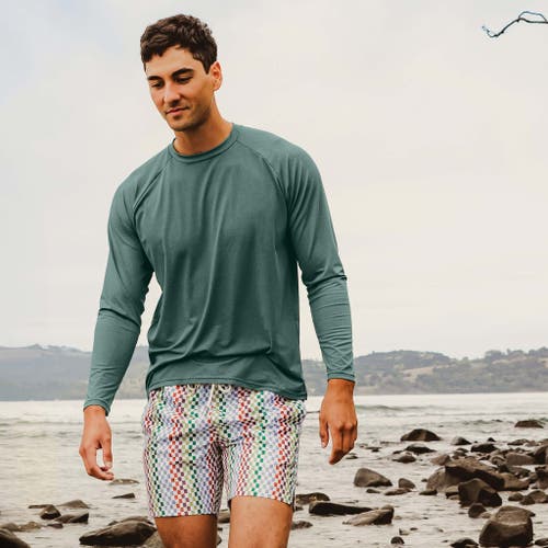 Snapper Rock Long Sleeve Outbound Tee In Green