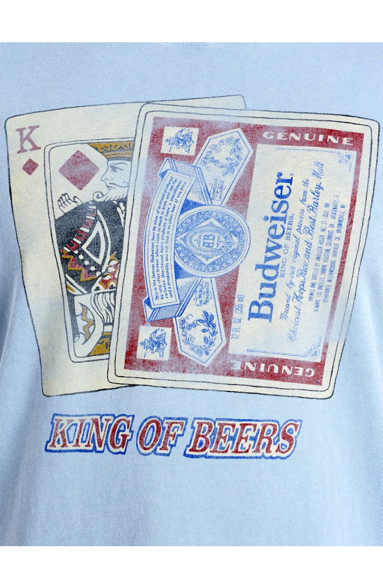 Lucky Brand Jeans King Of Beers Graphic Tee, Alternate, color, Blue Fog