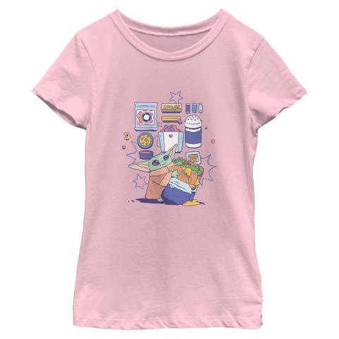 Girl's Star Wars The Mandalorian and Grogu The Child Enjoy Your Meal  Graphic T-Shirt