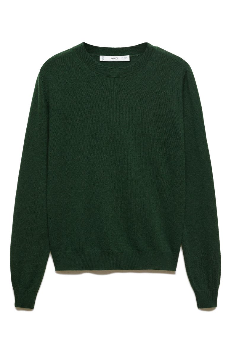 MANGO Wool Crewneck Sweater, Alternate, color,