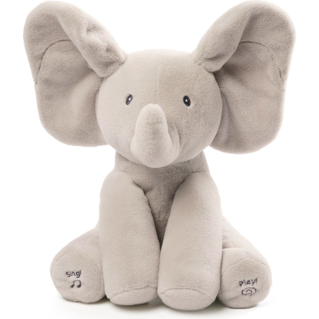Baby Gund Flappy The Elephant Musical Stuffed Animal in Grey  product