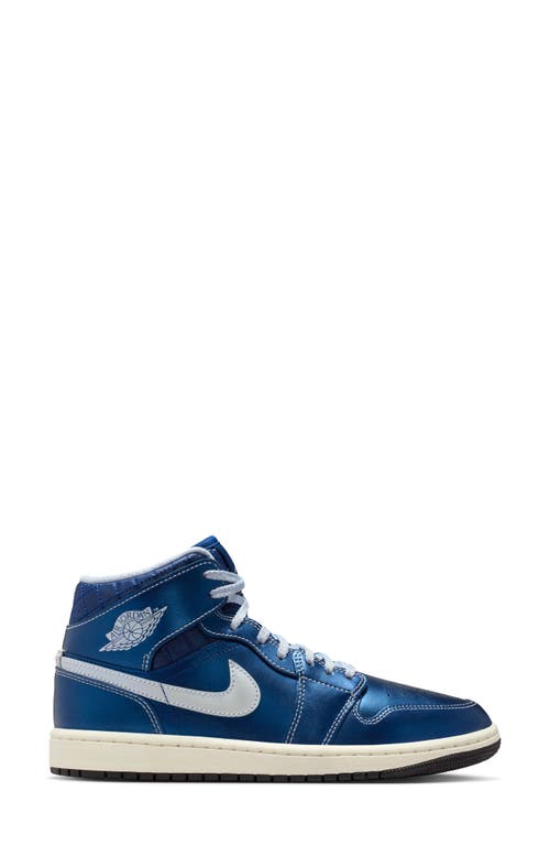 Jordan Air  1 Mid Se Basketball Sneaker In Blue