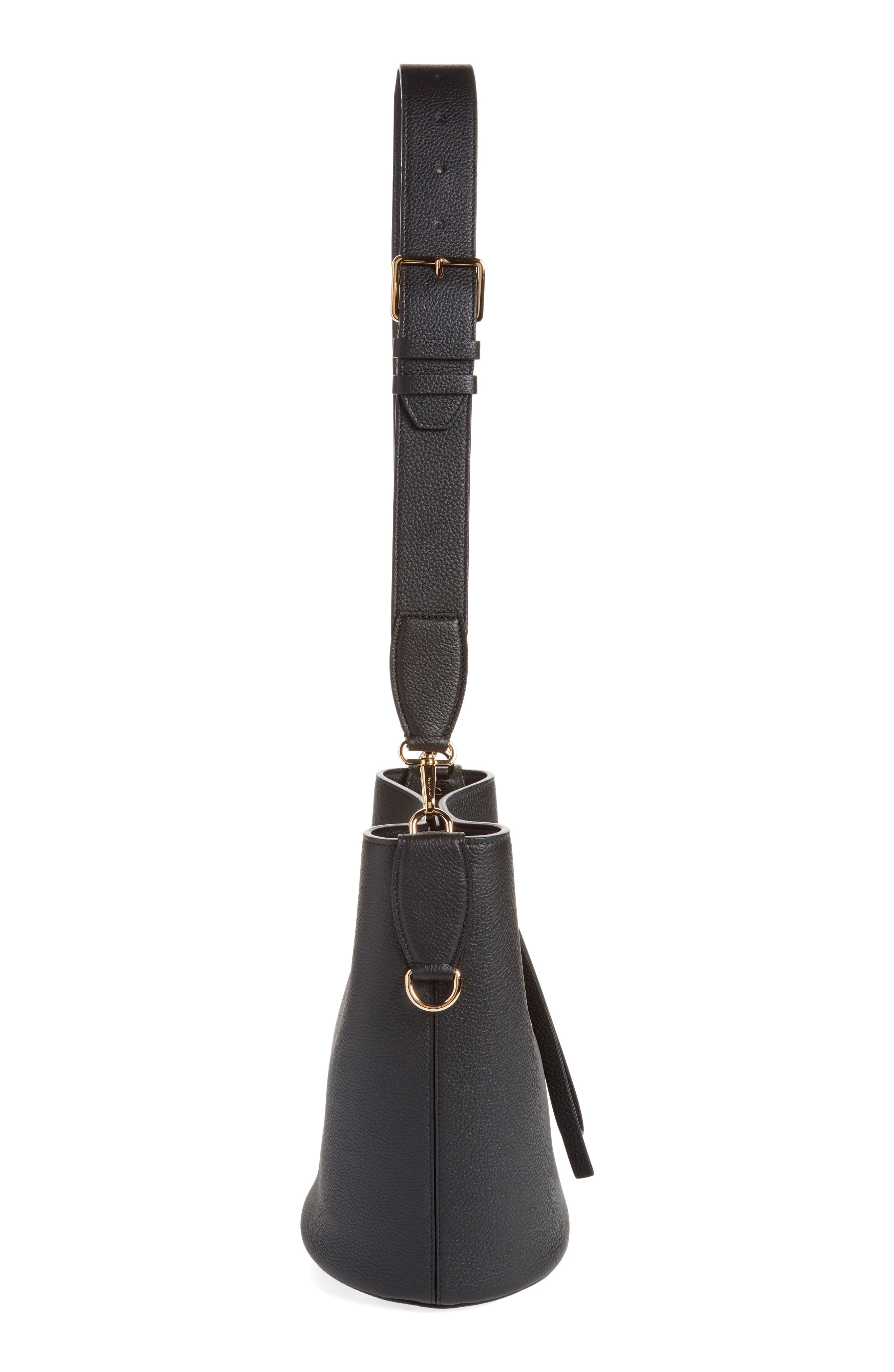 FERRAGAMO The Studio Soft Leather Bucket Bag, Alternate, color, 