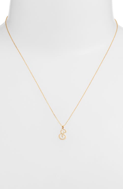 Set & Stones Gianna Initial Pendant Necklace In Gold/e