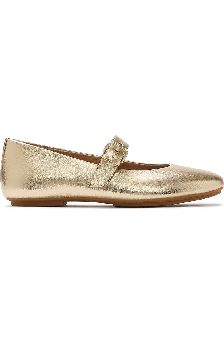 FitFlop Delicato Leather Mary Janes, Alternate, color, Platino