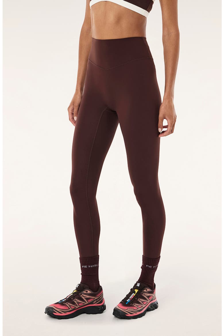 Signature Leggings, Alternate, color, MAHOGANY/ WHISPER WHITE