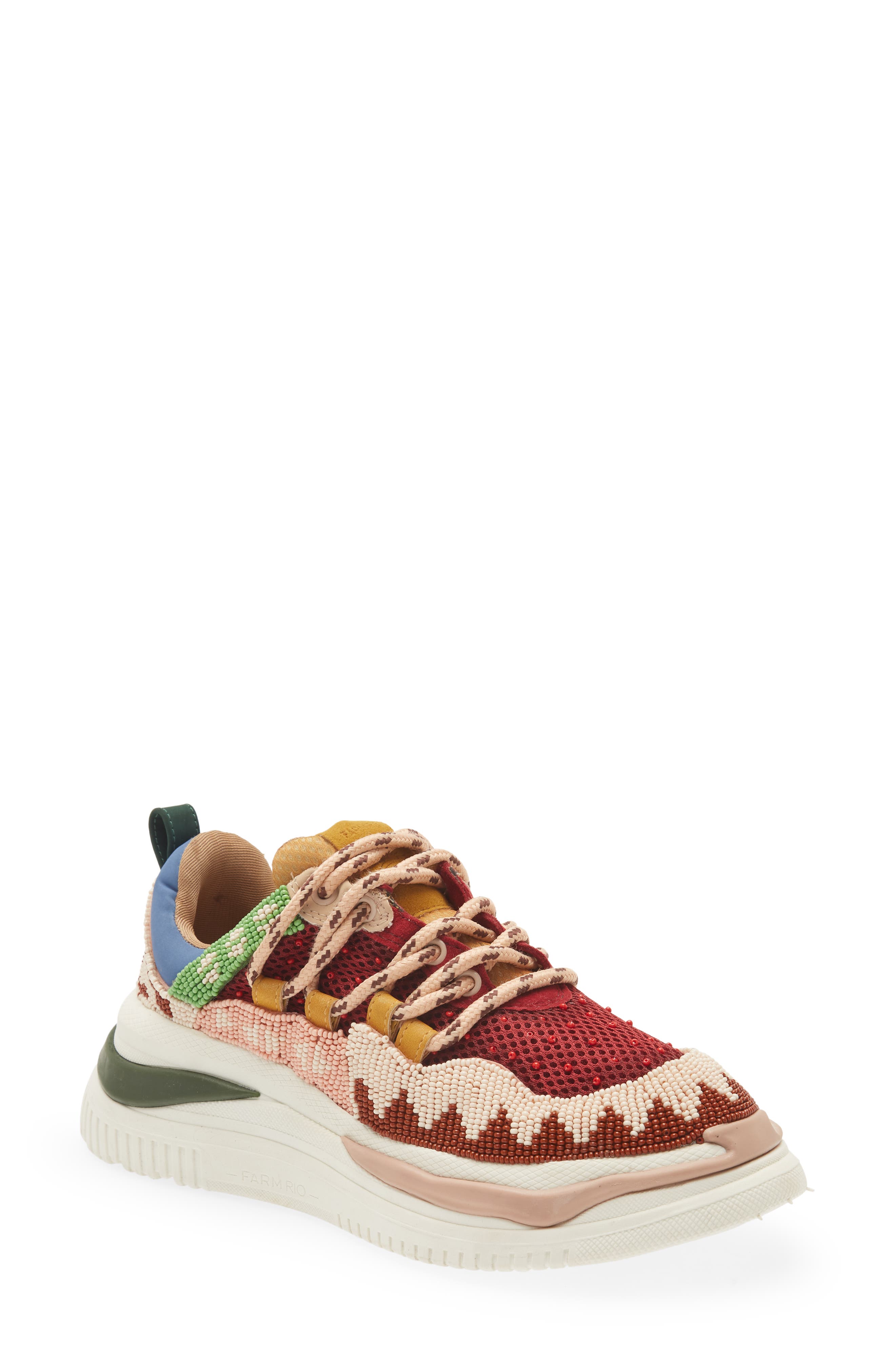 FARM Rio Beaded Platform Sneaker, Main, color, 