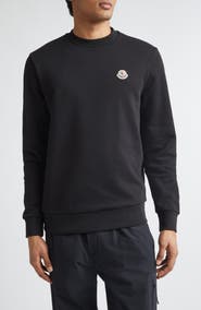 Moncler Logo Patch Fleece Sweatshirt