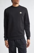 Moncler Logo Patch Fleece Sweatshirt