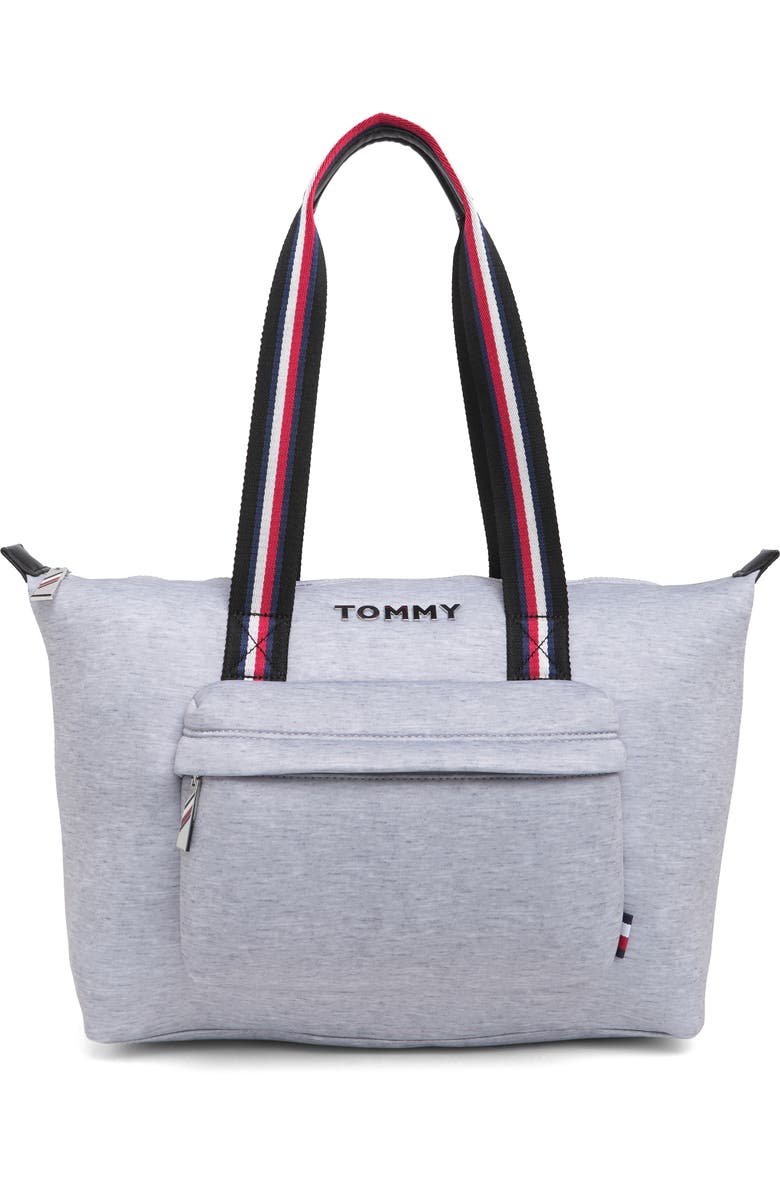 Tommy Hilfiger Jen Heather Jersey Tote Bag, Main, color,