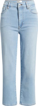 FRAME Pixie Le Sleek Straight High Waist Ankle Straight Leg Jeans