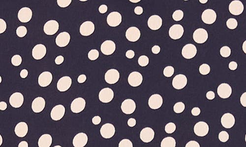 Halogen ® Polka Dot Long Sleeve Satin Top In Blue