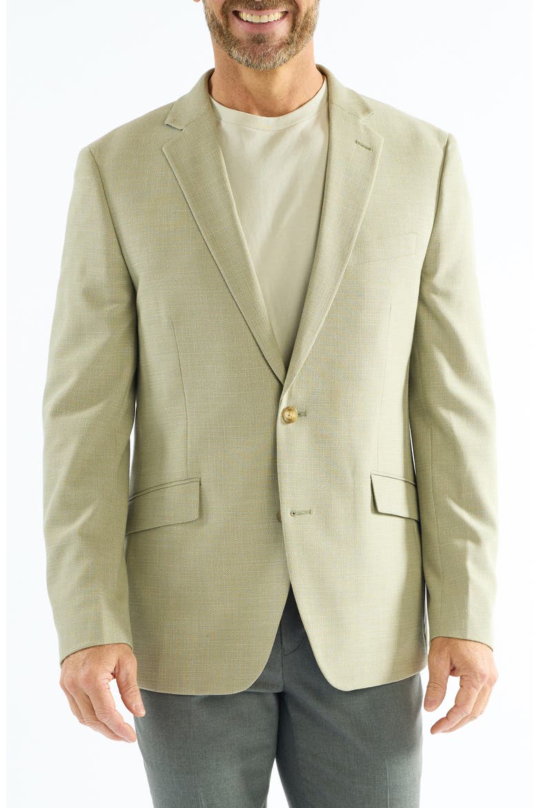 Moss Leno Weave Check Sport Coat, Main, color, MOSS