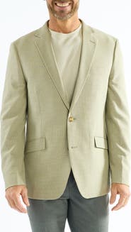 SAVILE ROW CO Moss Leno Weave Check Sport Coat