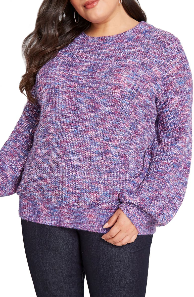 ModCloth Metallic Rainbow Yarn Sweater, Alternate, color, 