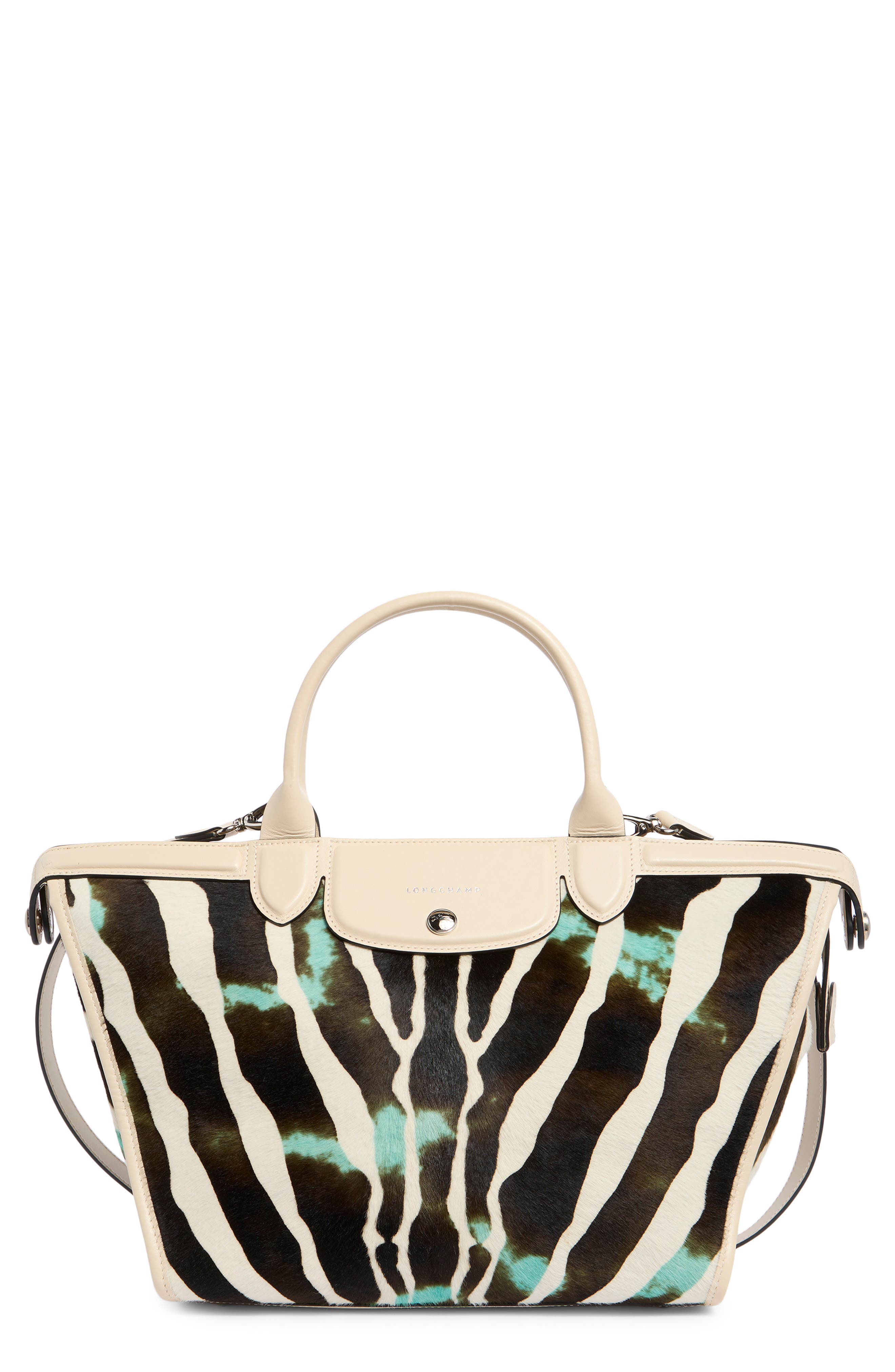 Longchamp Le Pliage Genuine Calf Hair Small Handbag