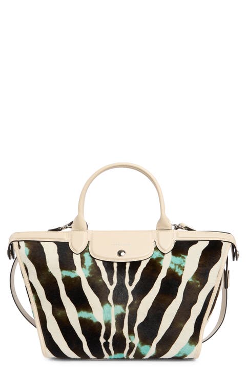 Le Pliage Genuine Calf Hair Small Handbag