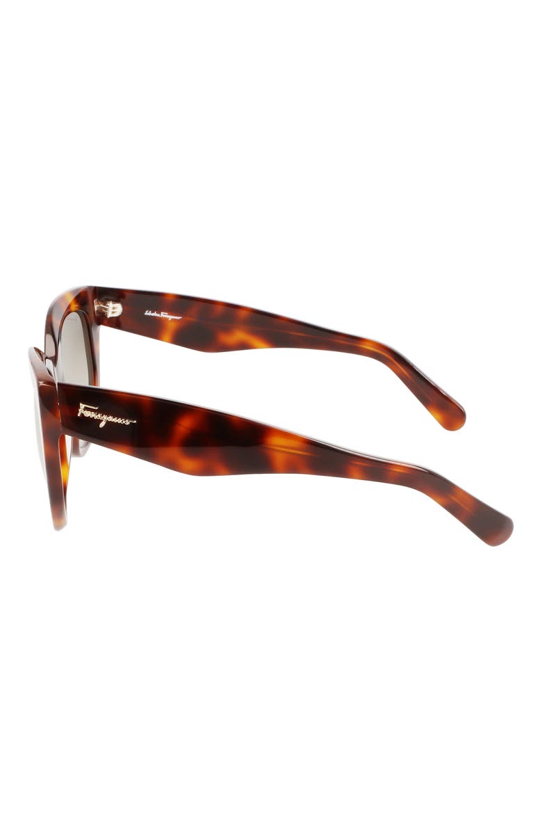 56mm Gradient Cat Eye Sunglasses, Alternate, color, TORTOISE