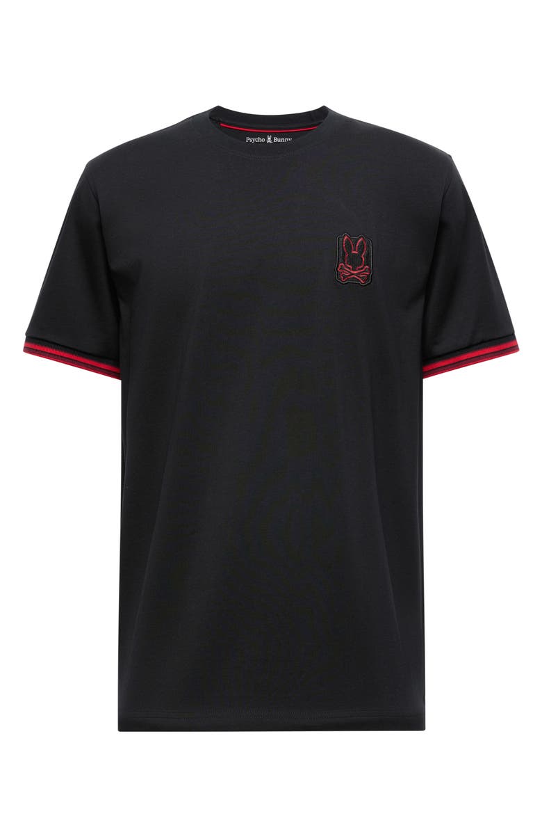 Psycho Bunny Pierce Logo Appliqué Pima Cotton T-Shirt, Alternate, color, 